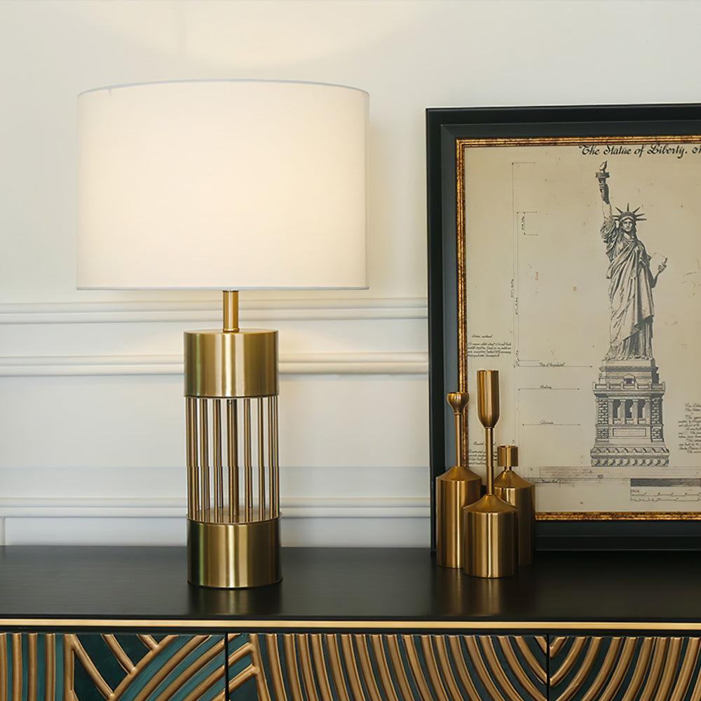 Auron Modern Fabric Table Lamp-Neutral Decor