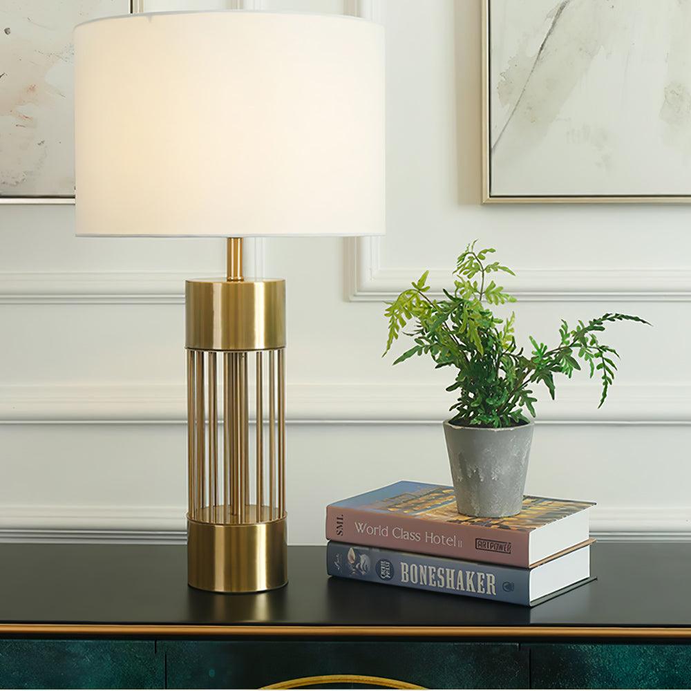 Auron Modern Fabric Table Lamp-Neutral Decor