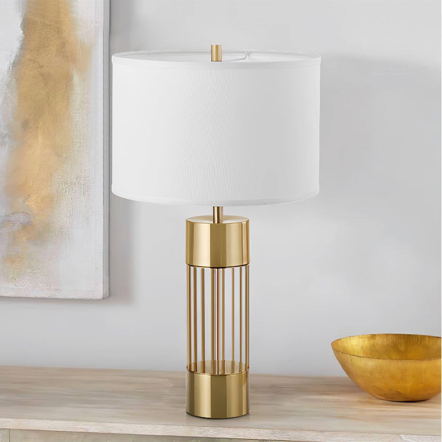 Auron Modern Fabric Table Lamp-Neutral Decor