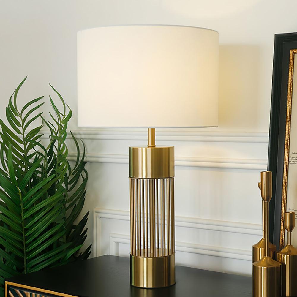 Auron Modern Fabric Table Lamp-Neutral Decor