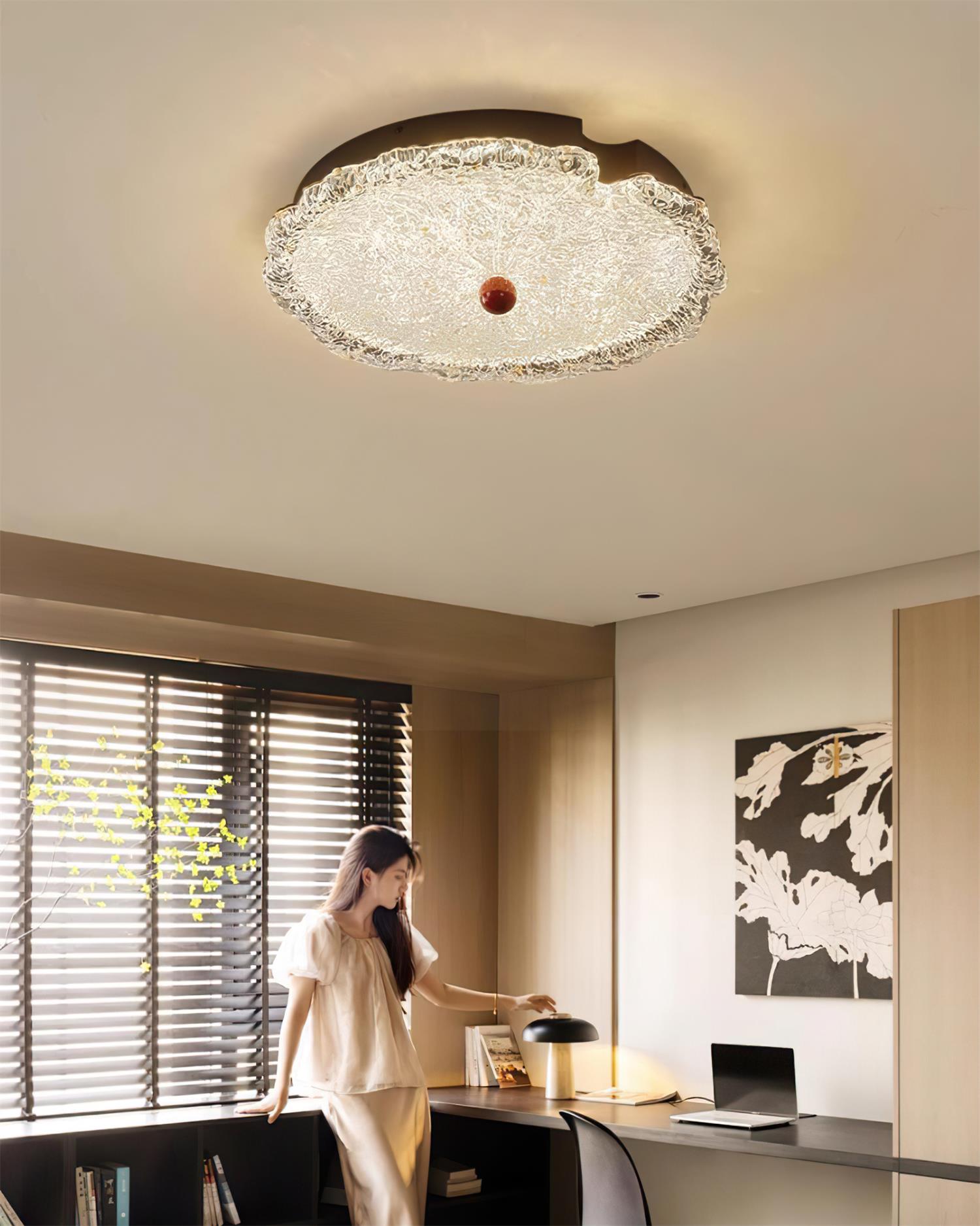 Gialo Textured Glass Ceiling Light