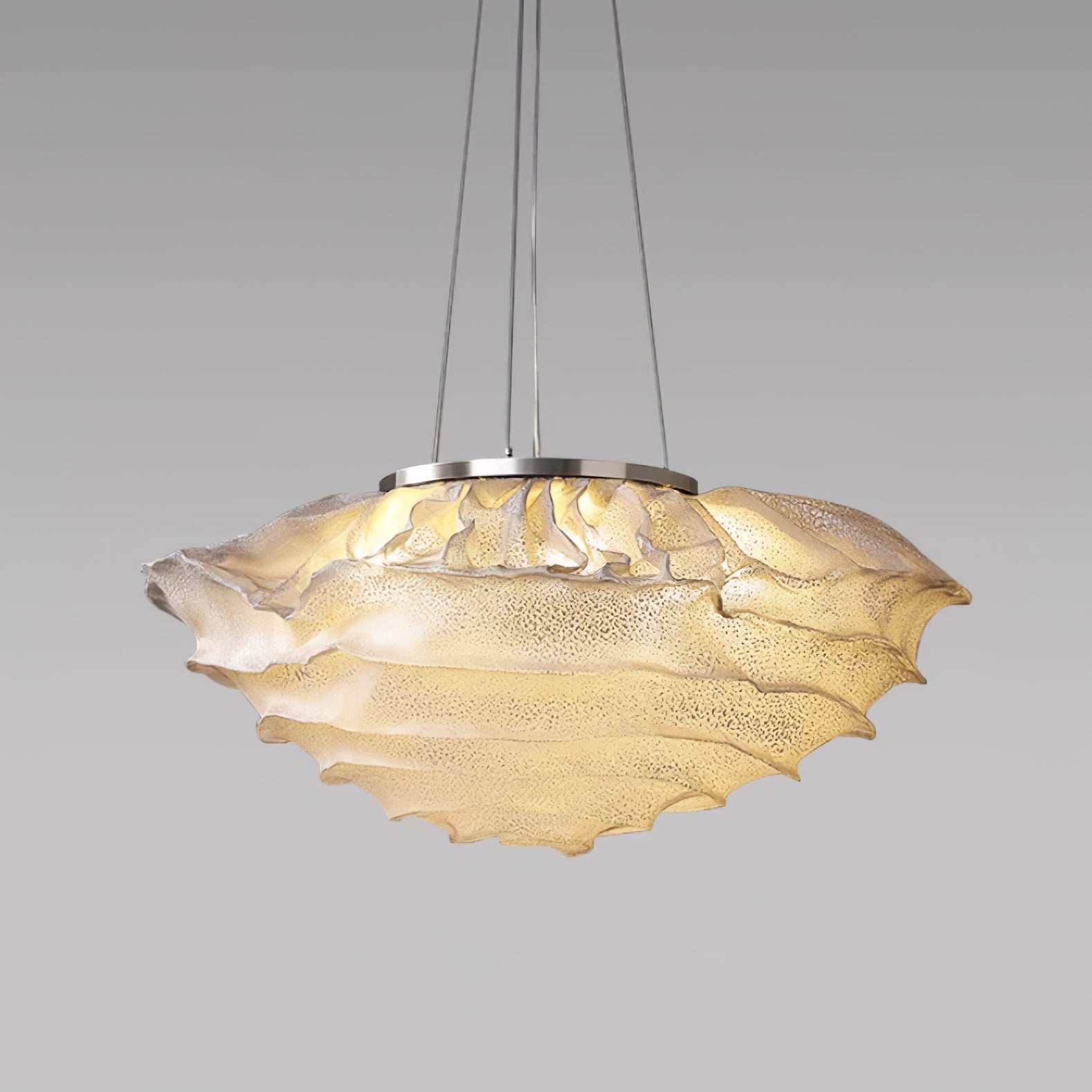 Wavern Steel Artistic Pendant Light-Neutral Decor
