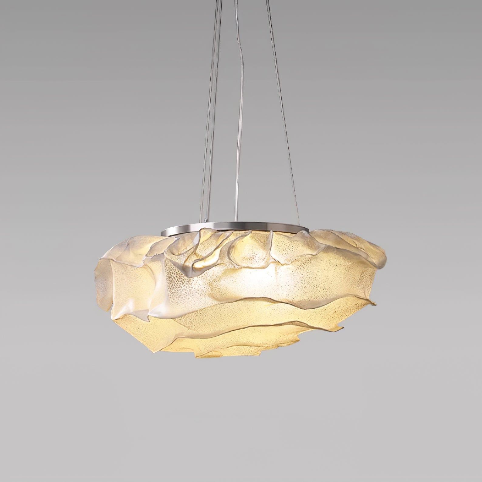 Wavern Steel Artistic Pendant Light-Neutral Decor