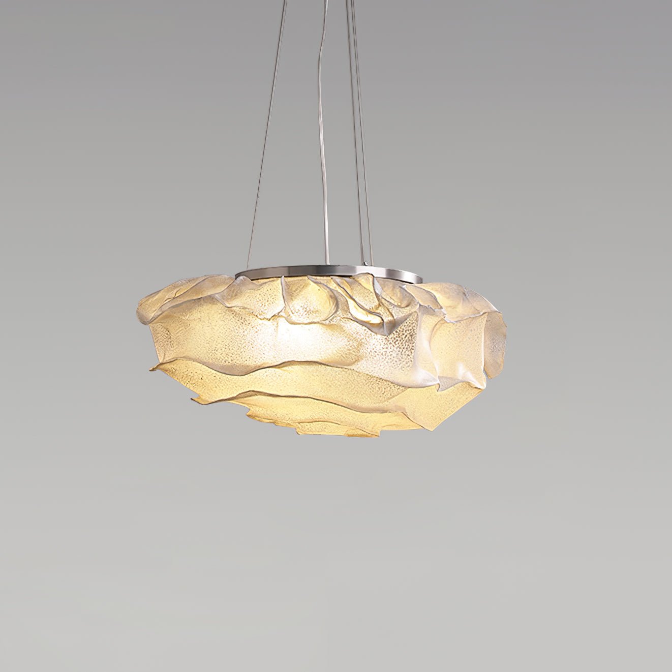 Wavern Steel Artistic Pendant Light-Neutral Decor