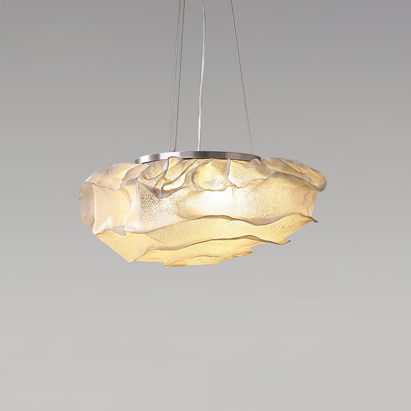 Wavern Steel Artistic Pendant Light-Neutral Decor
