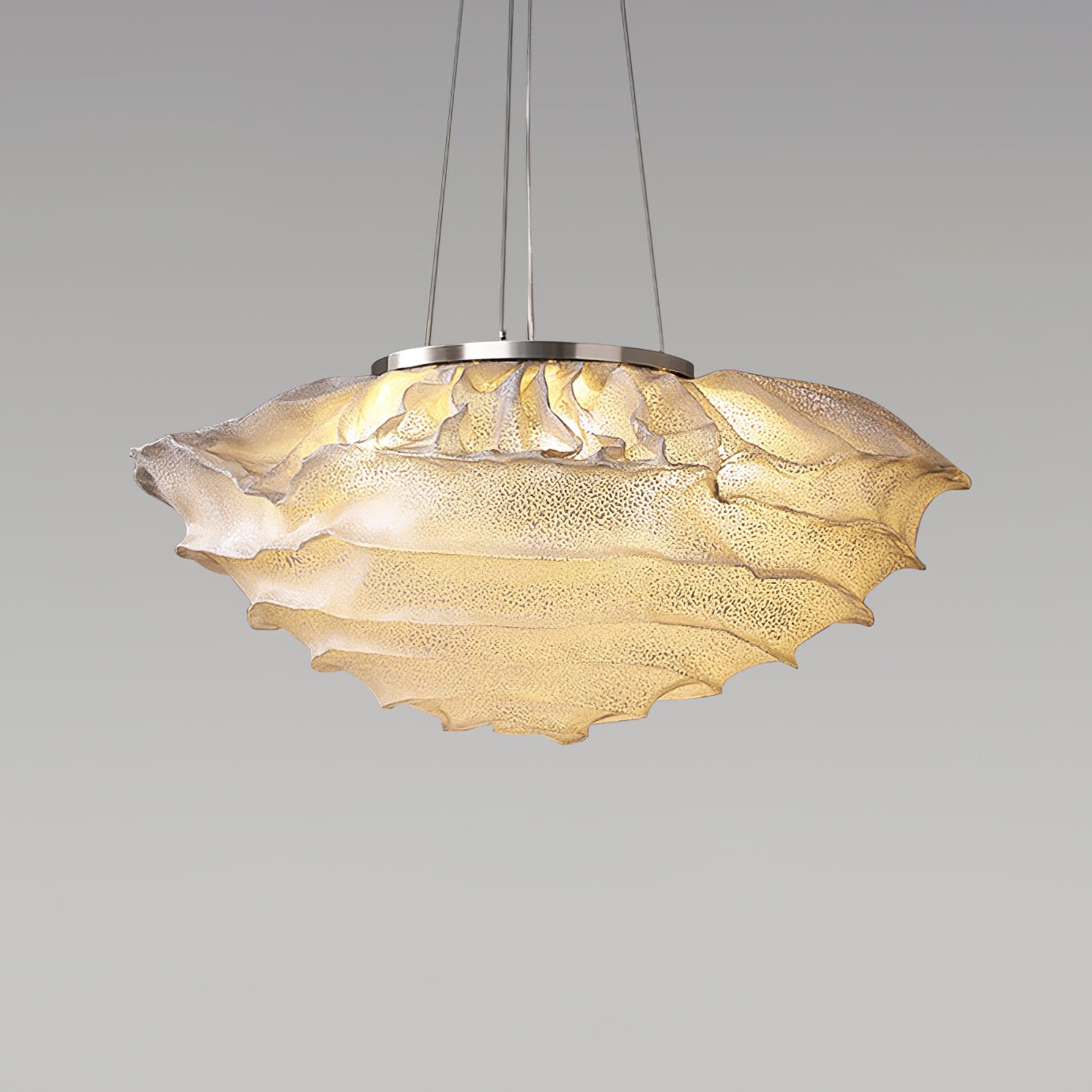 Wavern Steel Artistic Pendant Light-Neutral Decor