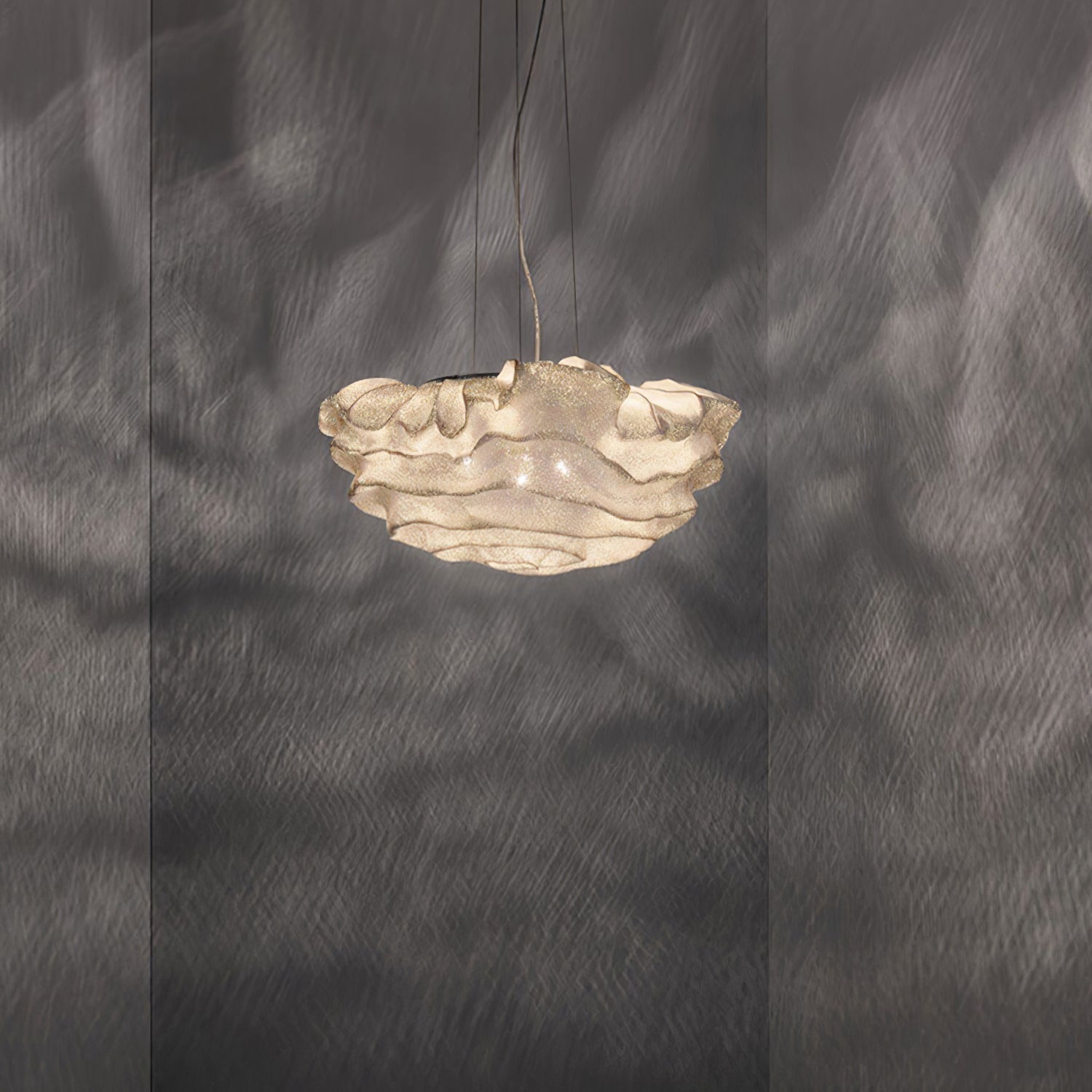 Wavern Steel Artistic Pendant Light-Neutral Decor