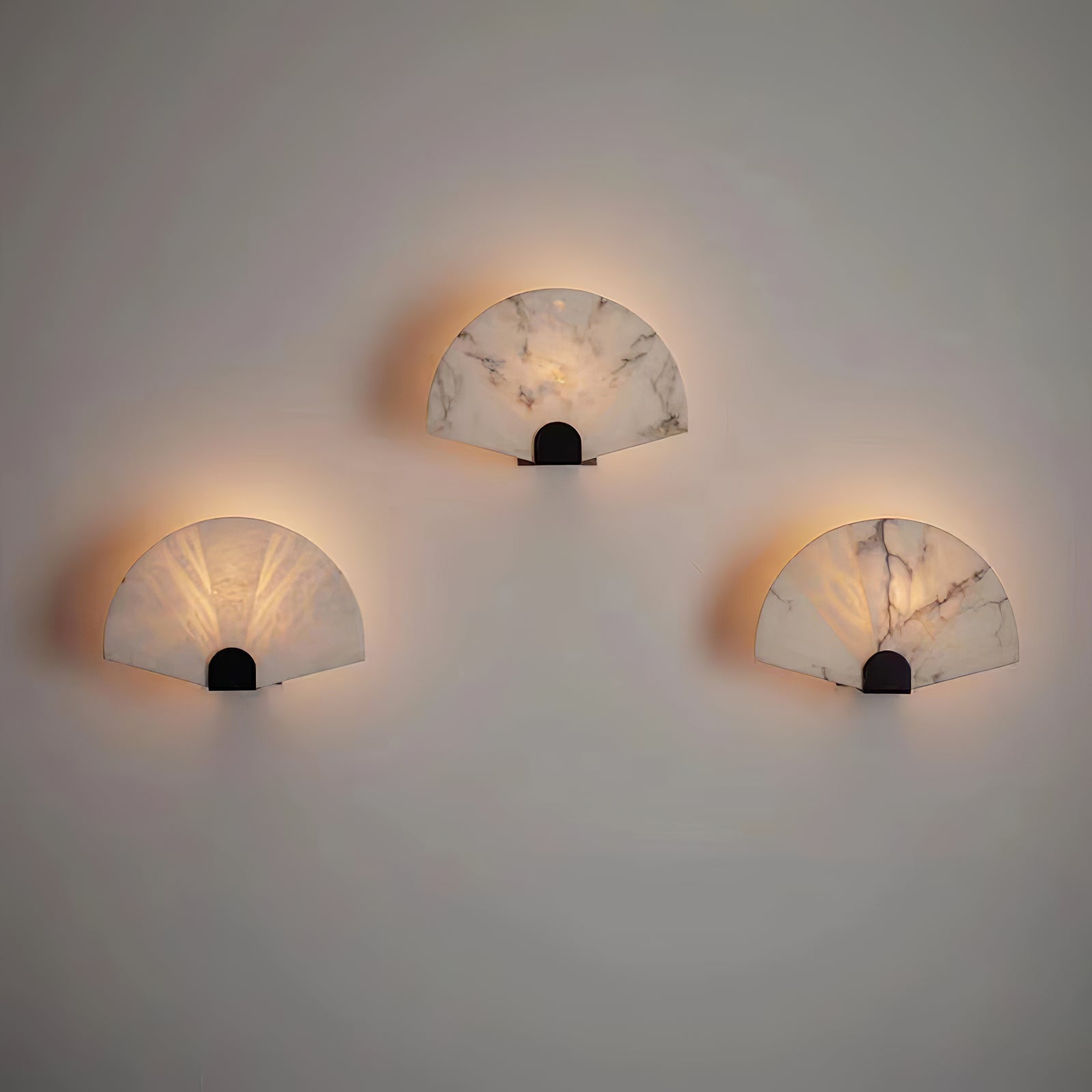 Aurelia Minimalist Alabaster Wall Light-Neutral Decor