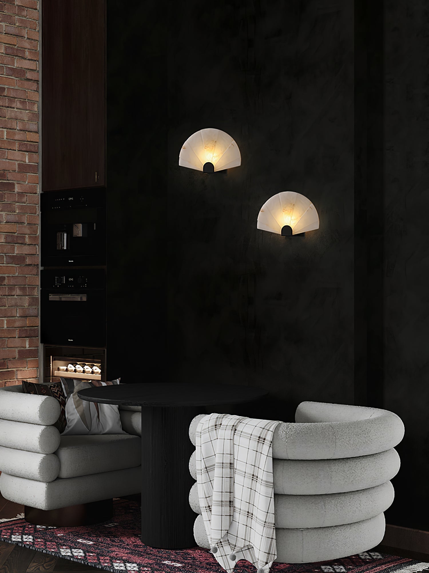 Aurelia Minimalist Alabaster Wall Light-Neutral Decor