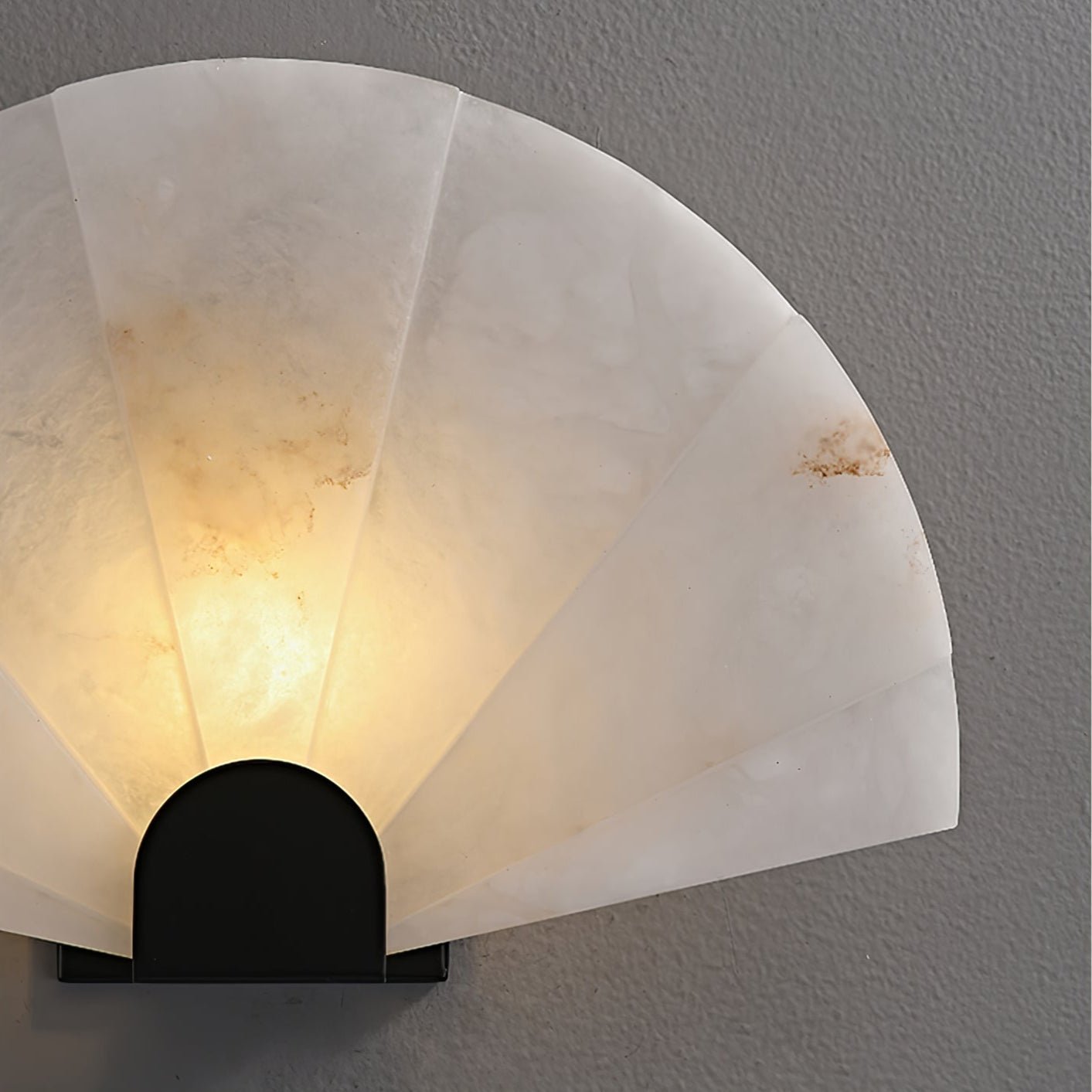 Aurelia Minimalist Alabaster Wall Light-Neutral Decor