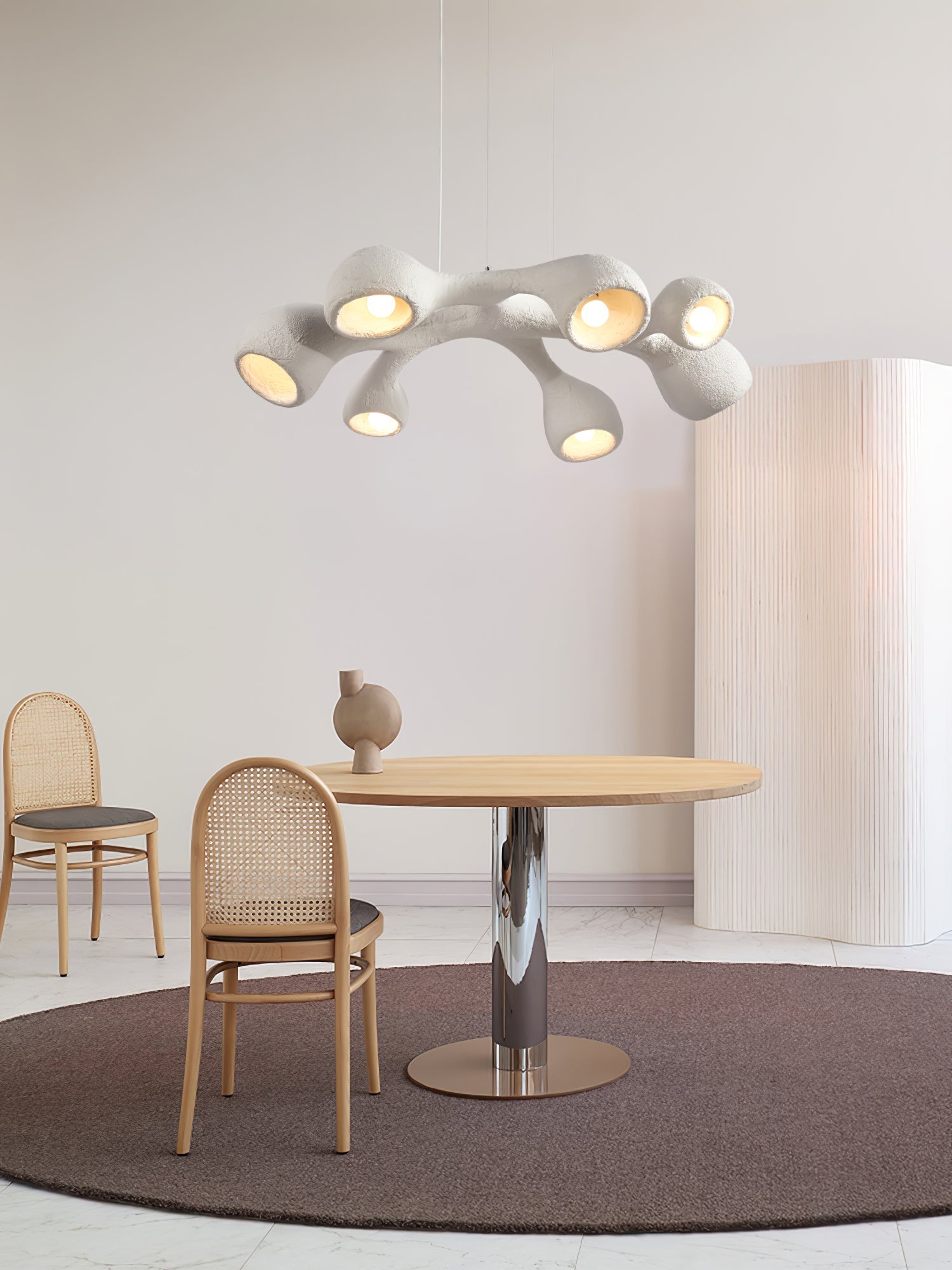 Seveny Modern Polystyrene Pendant Light-Neutral Decor