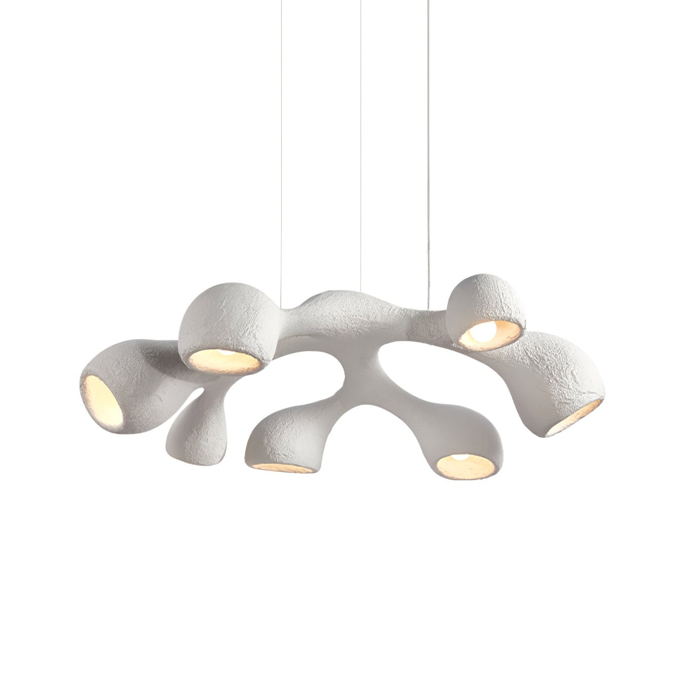 Seveny Modern Polystyrene Pendant Light-Neutral Decor