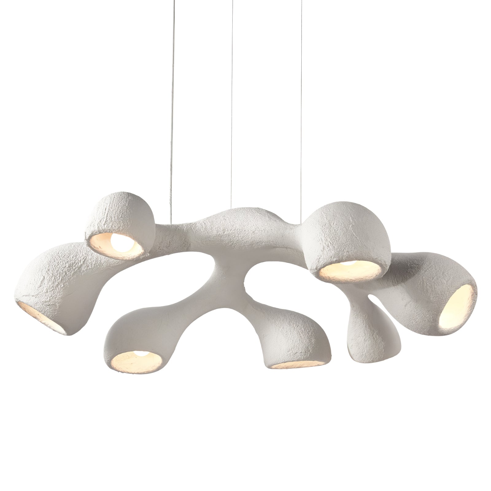 Seveny Modern Polystyrene Pendant Light-Neutral Decor