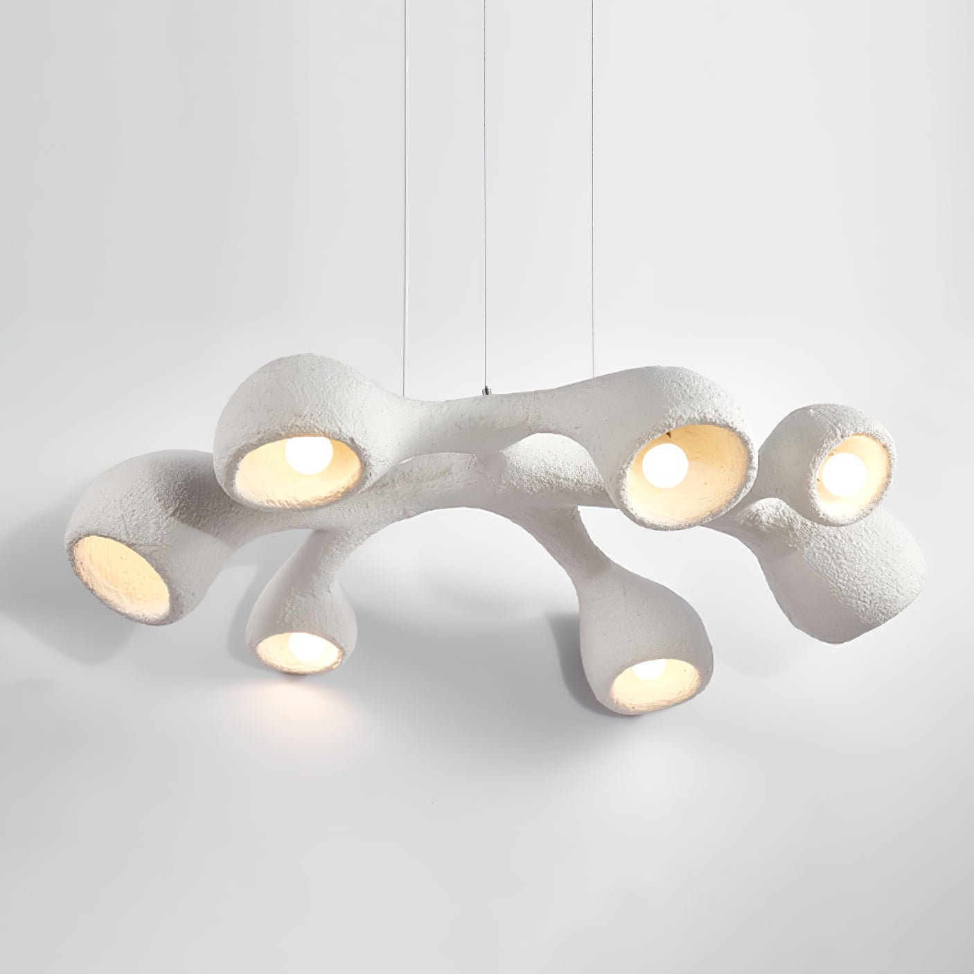 Seveny Modern Polystyrene Pendant Light-Neutral Decor