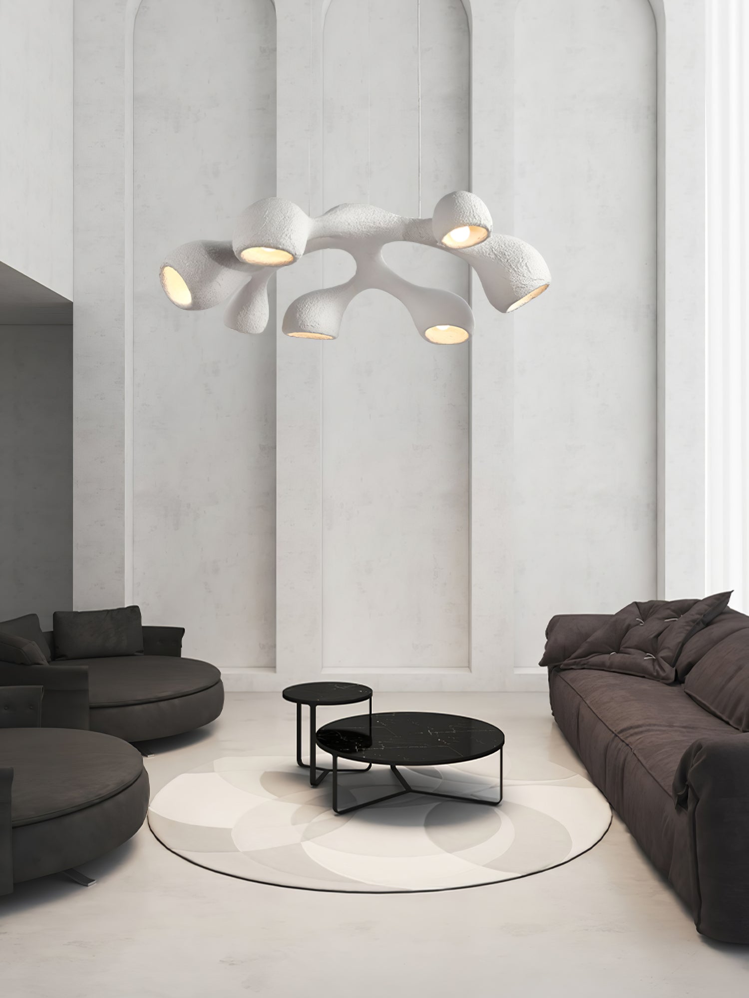 Seveny Modern Polystyrene Pendant Light-Neutral Decor