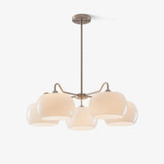 Kade Chandelier White Glass Persimmon Shape-Neutral Decor