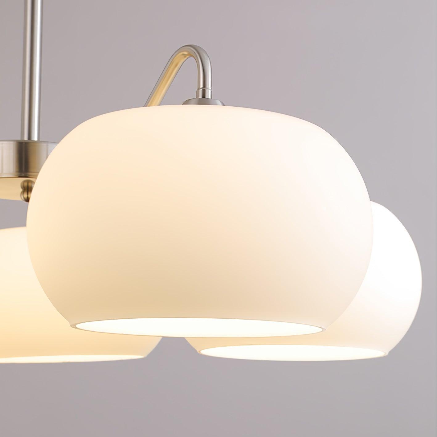 Kade Chandelier White Glass Persimmon Shape-Neutral Decor