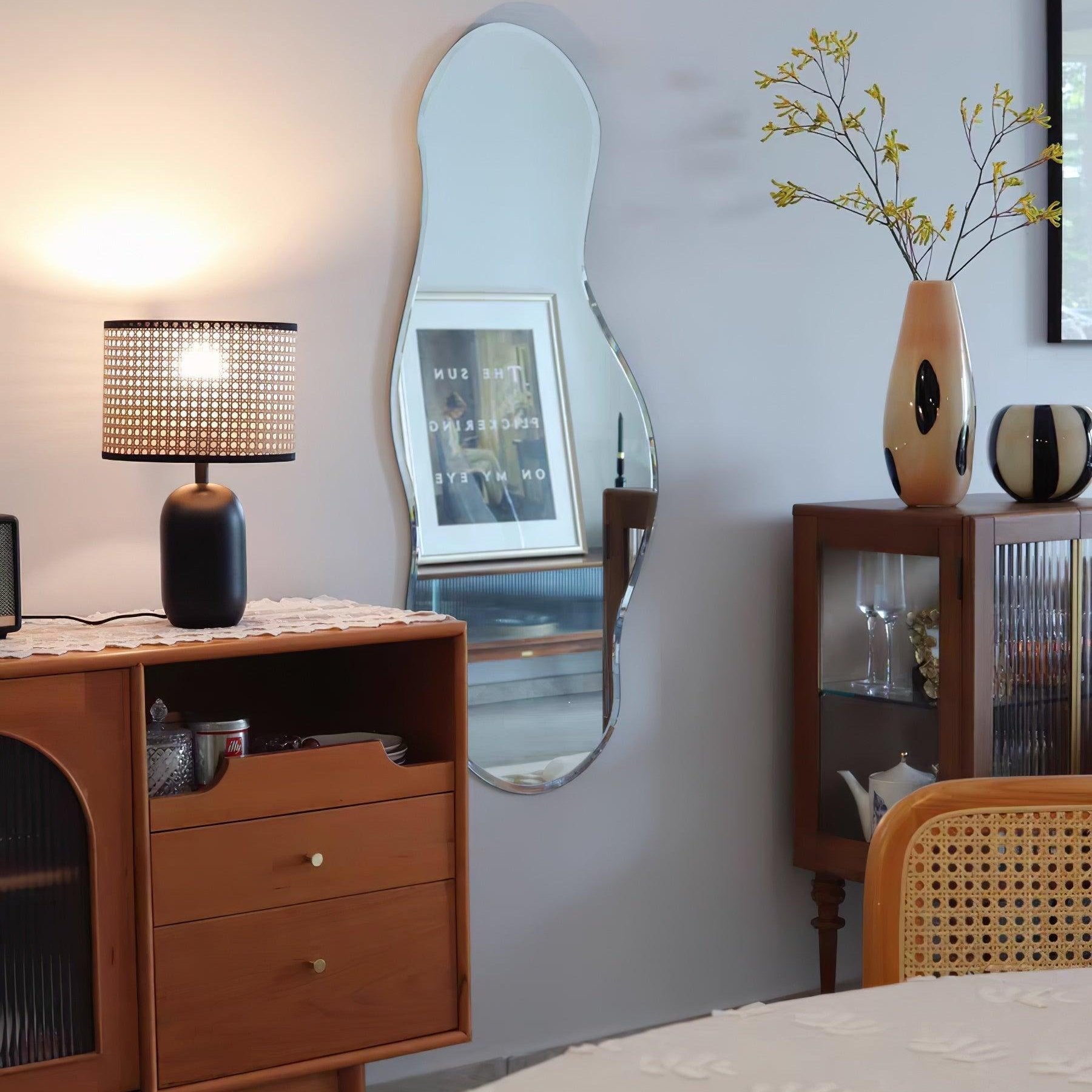 Cora Modern Bamboo Table Lamp-Neutral Decor