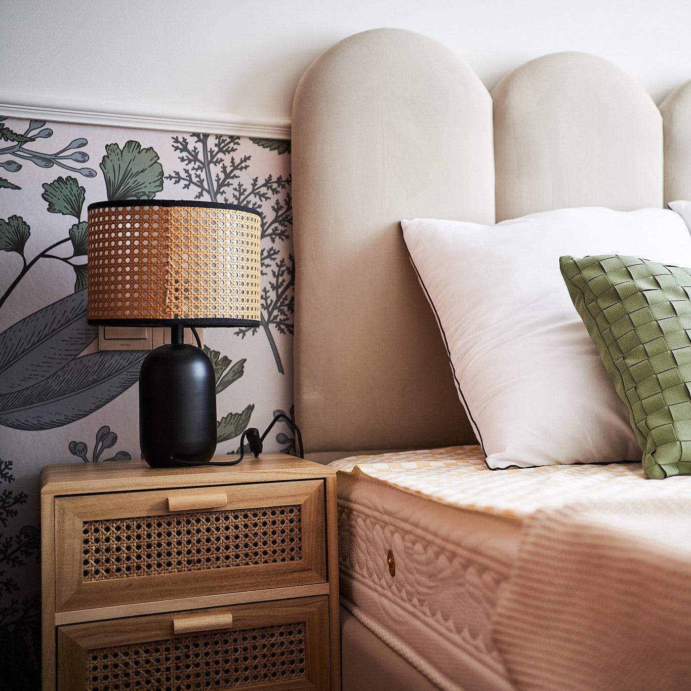 Cora Modern Bamboo Table Lamp-Neutral Decor