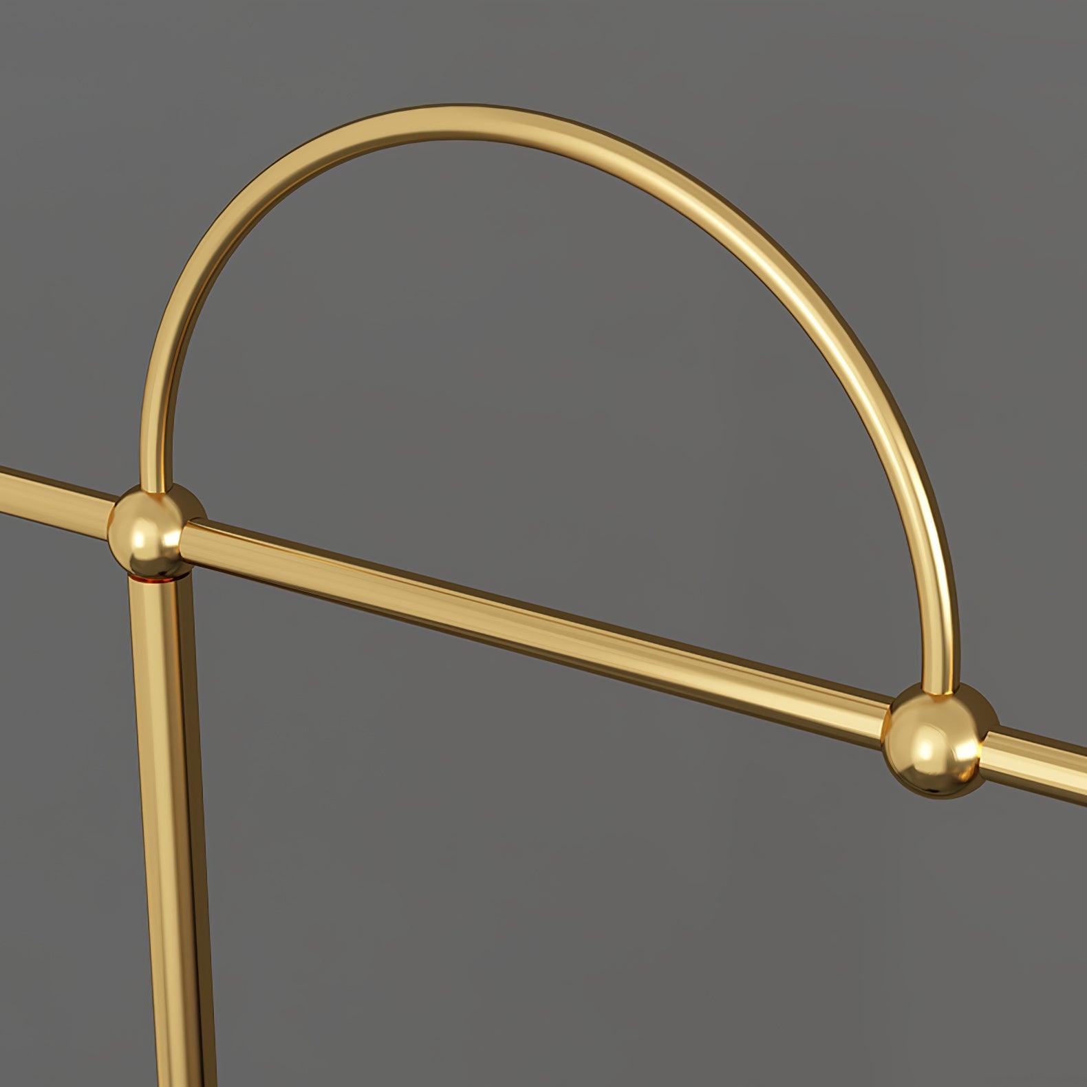 Usilil Art Deco Brass Floor Lamp-Neutral Decor