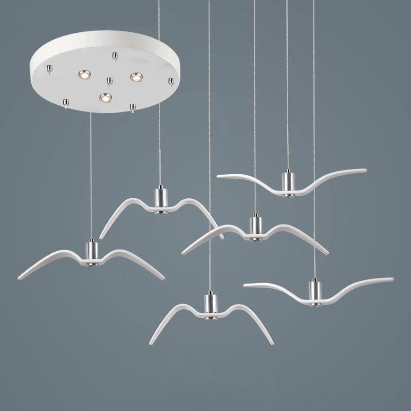 Ivoren Pendant Lamp Bird Wings for Living Room-Neutral Decor