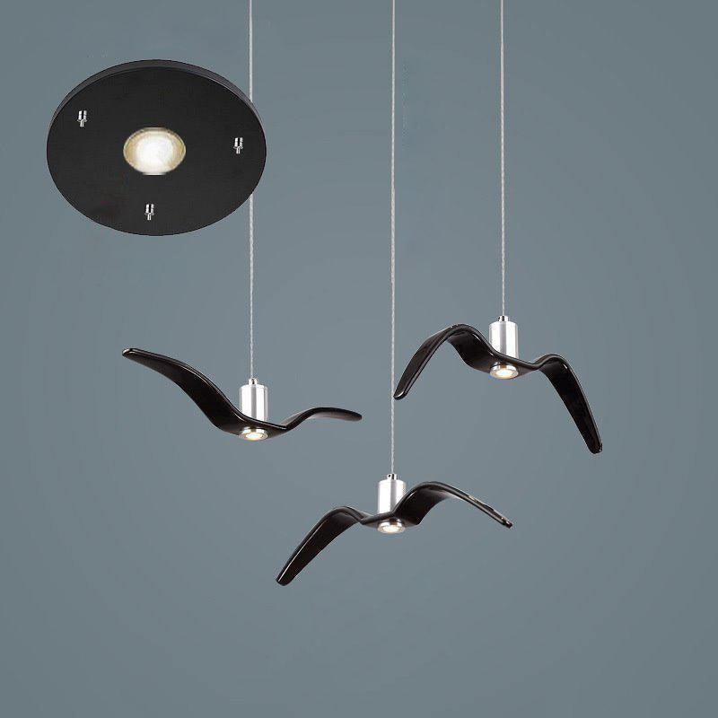Ivoren Pendant Lamp Bird Wings for Living Room-Neutral Decor