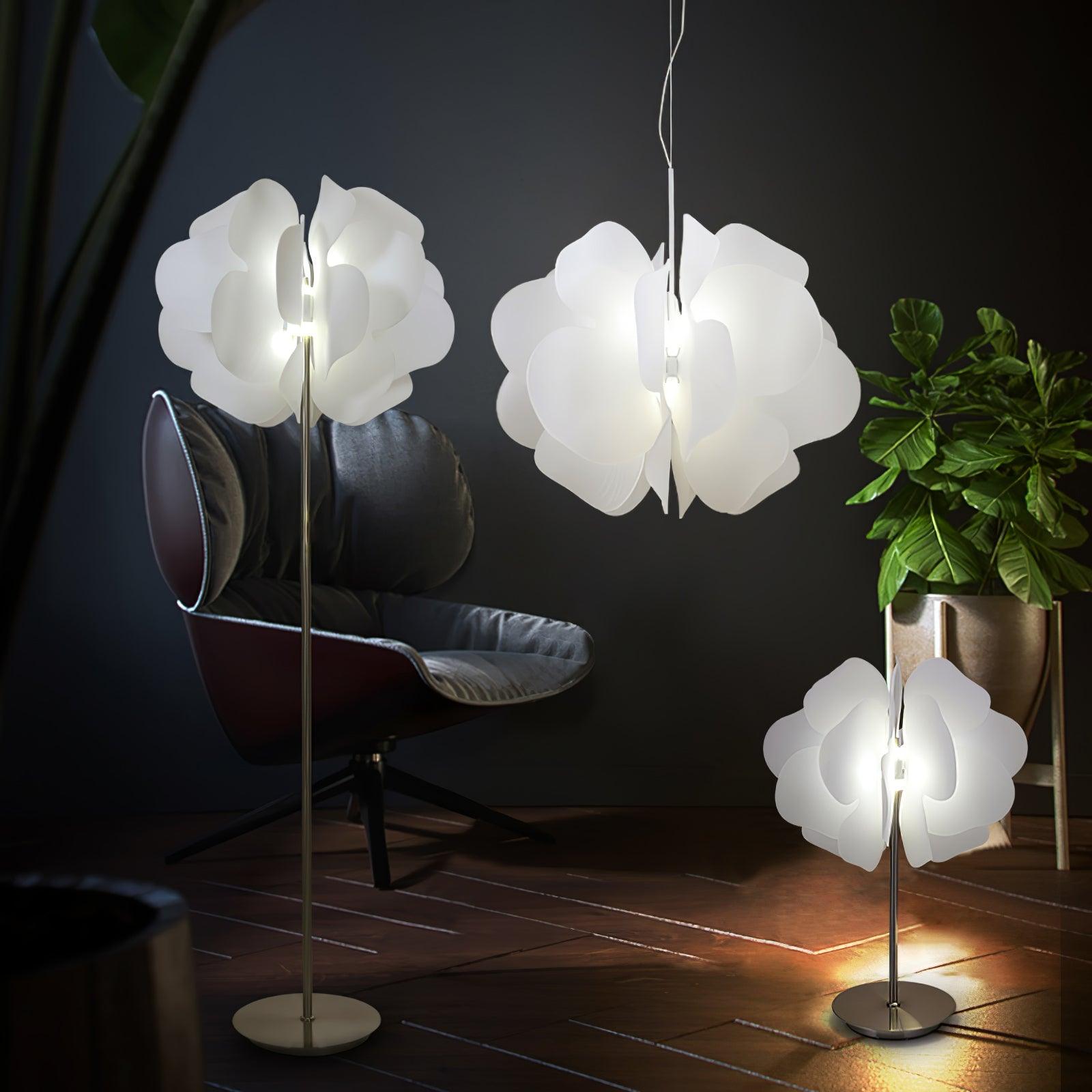 Lustra Pendant Light Plastic Floral-Neutral Decor