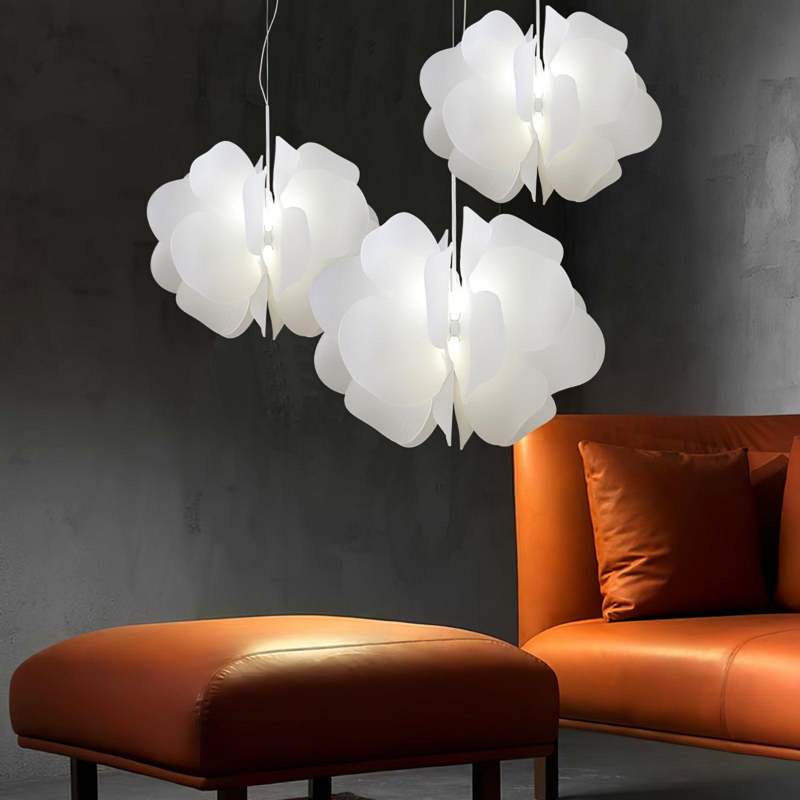 Lustra Pendant Light Plastic Floral-Neutral Decor