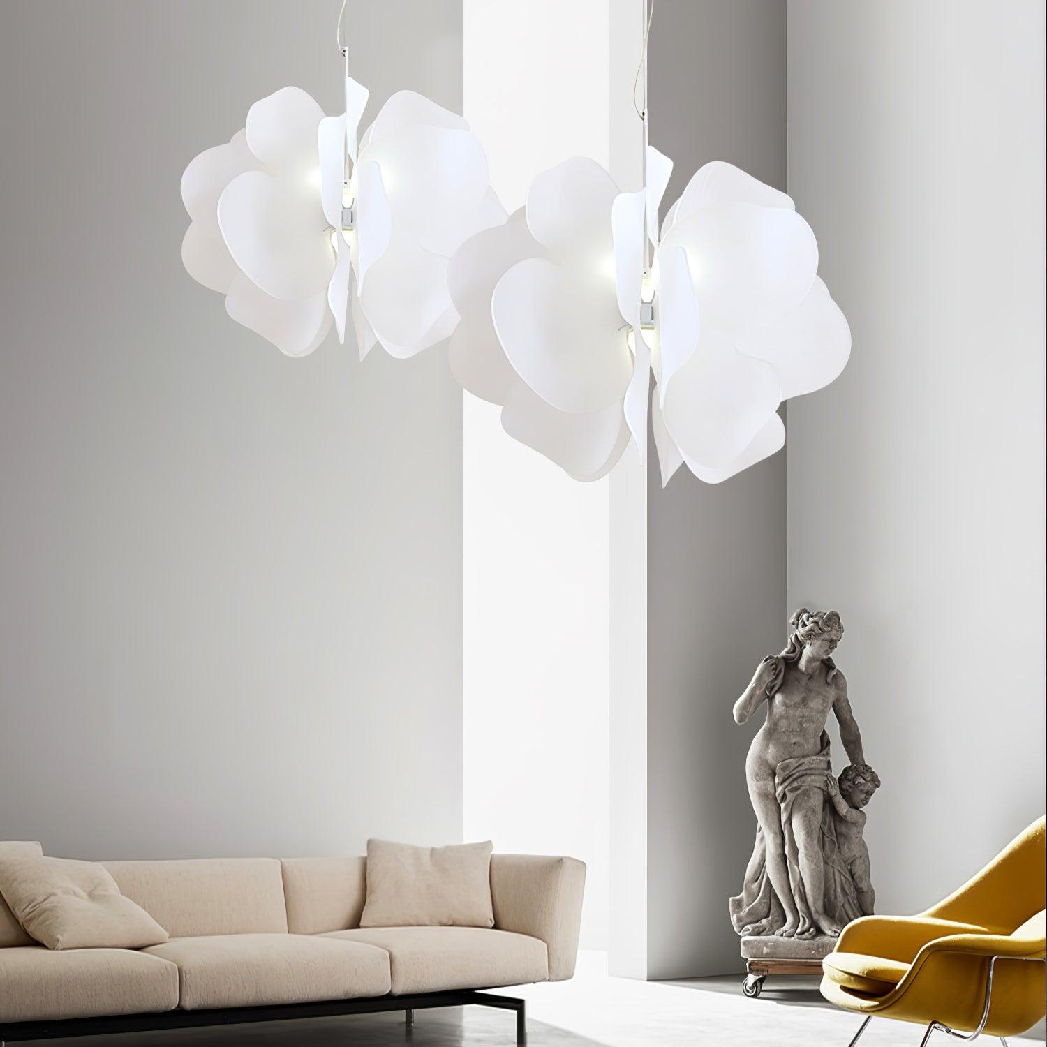 Lustra Pendant Light Plastic Floral-Neutral Decor