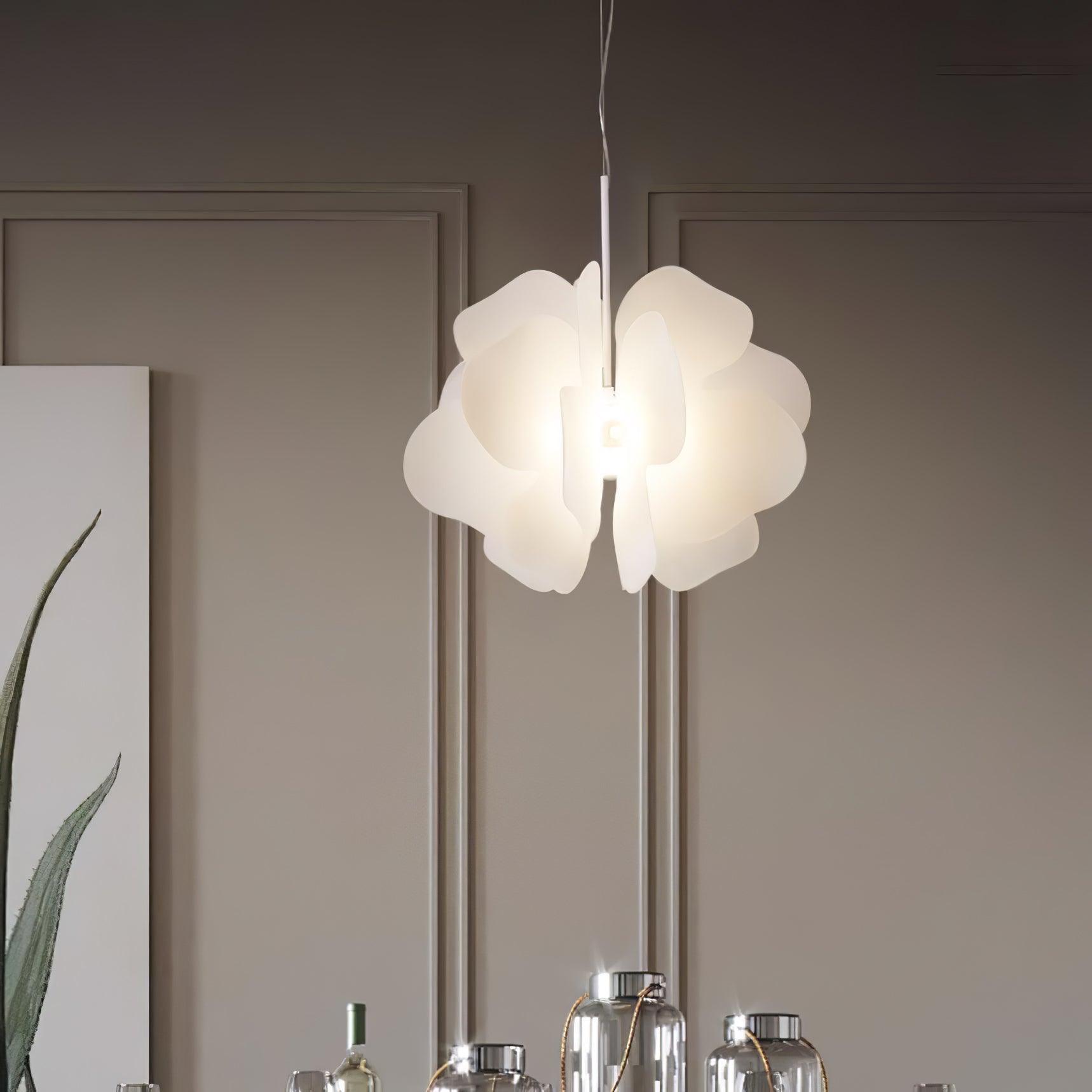 Lustra Pendant Light Plastic Floral-Neutral Decor