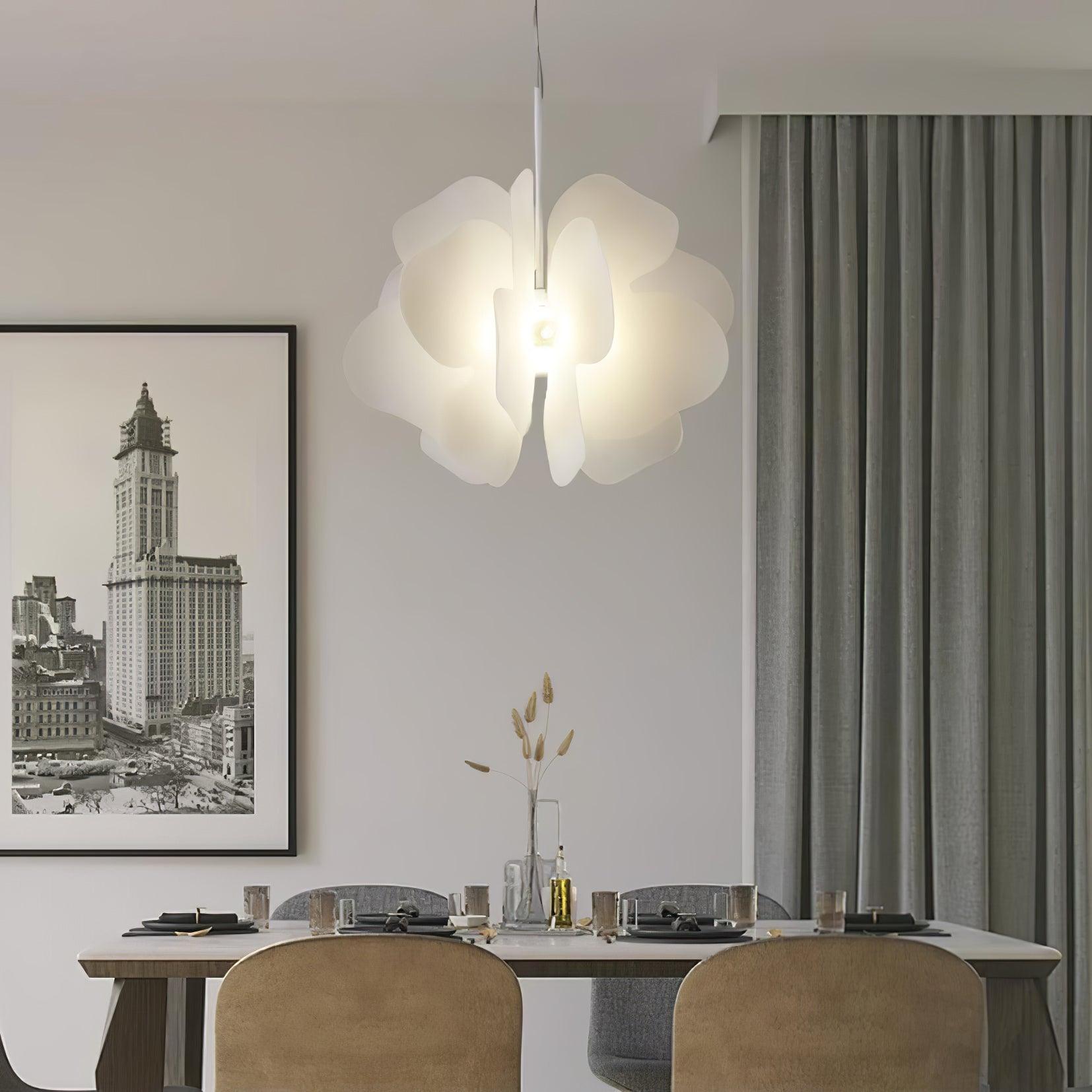 Lustra Pendant Light Plastic Floral-Neutral Decor