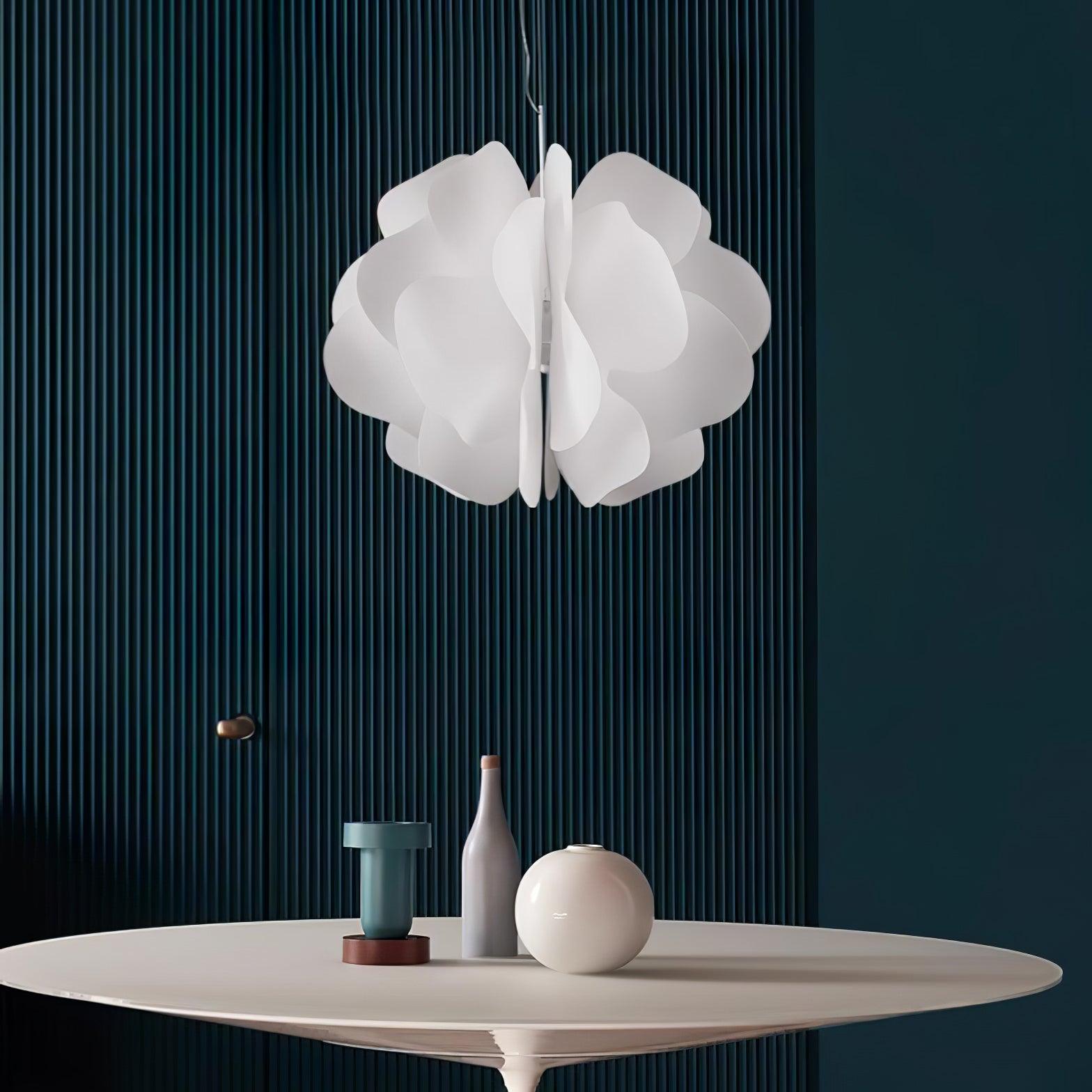 Lustra Pendant Light Plastic Floral-Neutral Decor