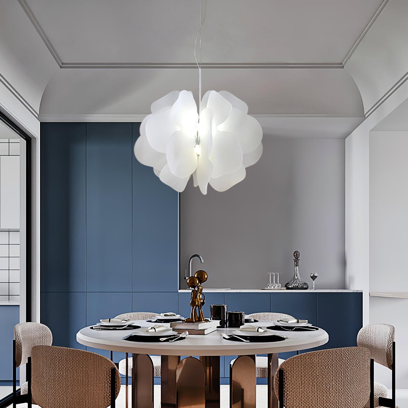 Lustra Pendant Light Plastic Floral-Neutral Decor