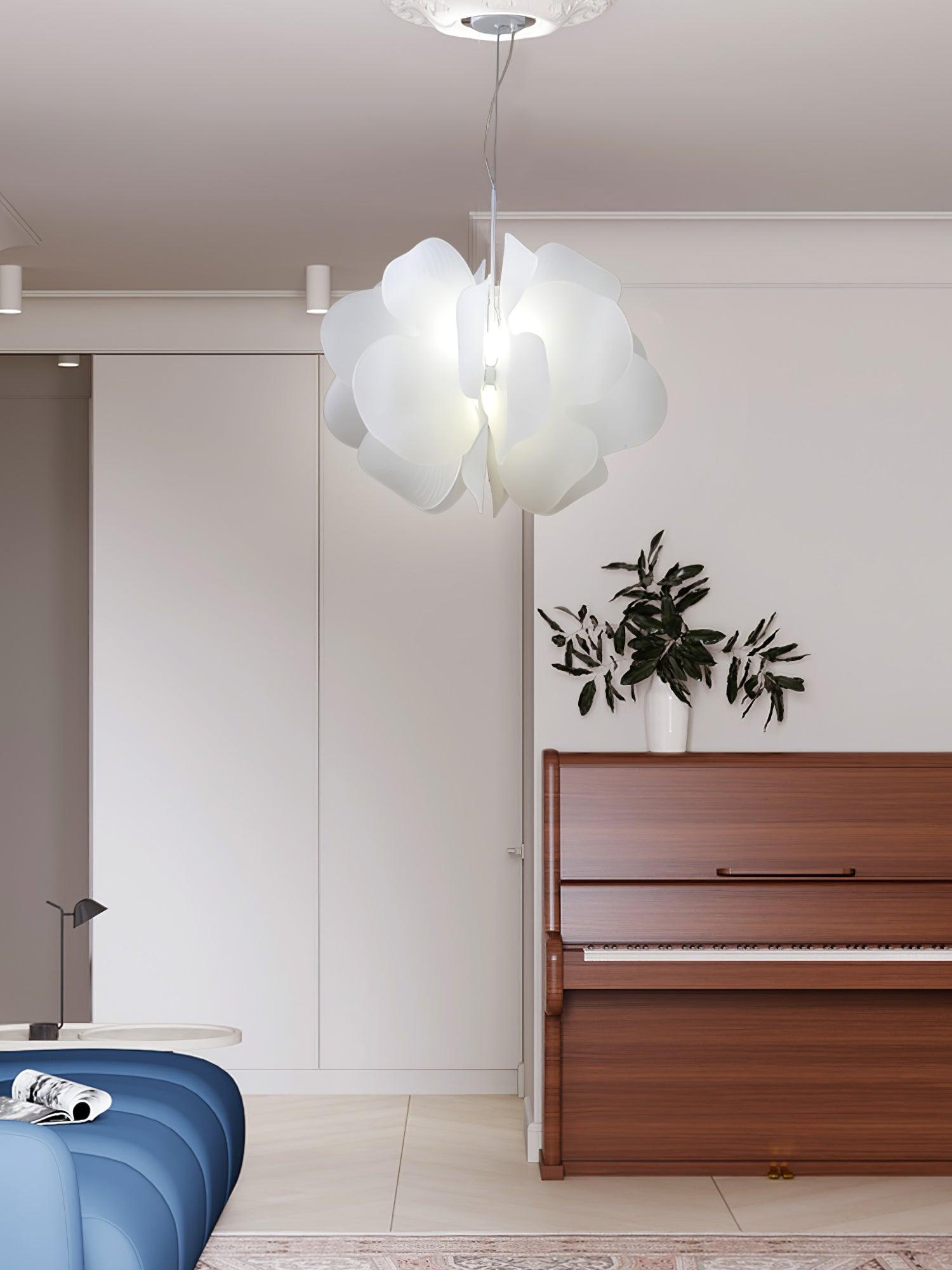 Lustra Pendant Light Plastic Floral-Neutral Decor