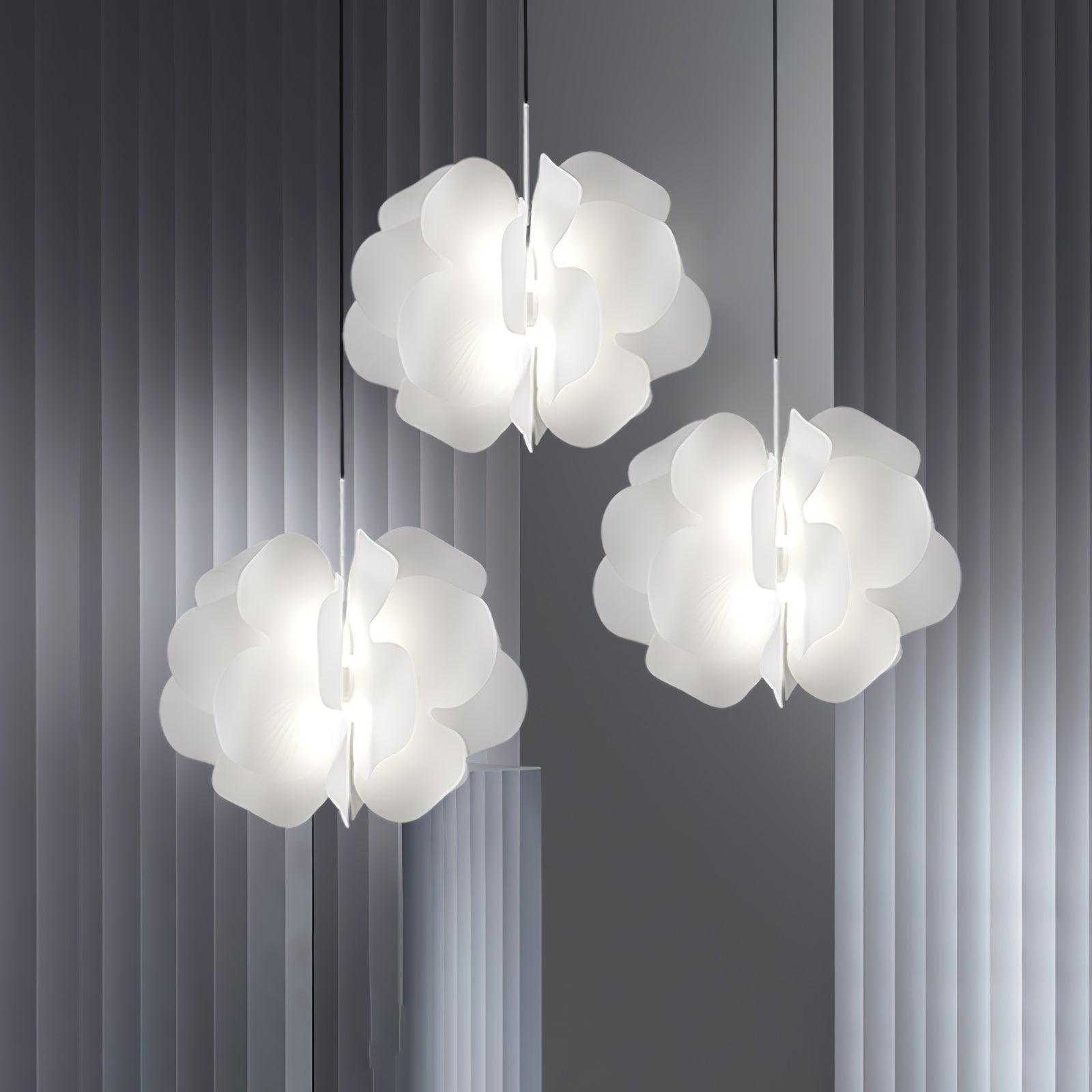 Lustra Pendant Light Plastic Floral-Neutral Decor