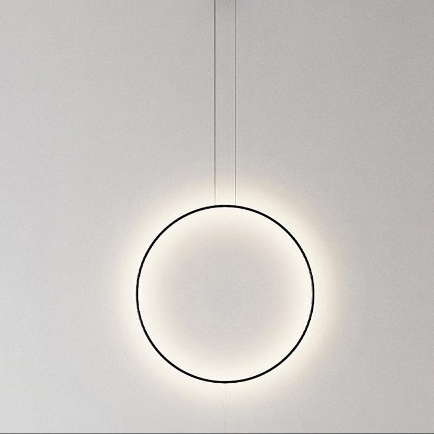 Ryker Minimalist Circle Pendant Light-Neutral Decor