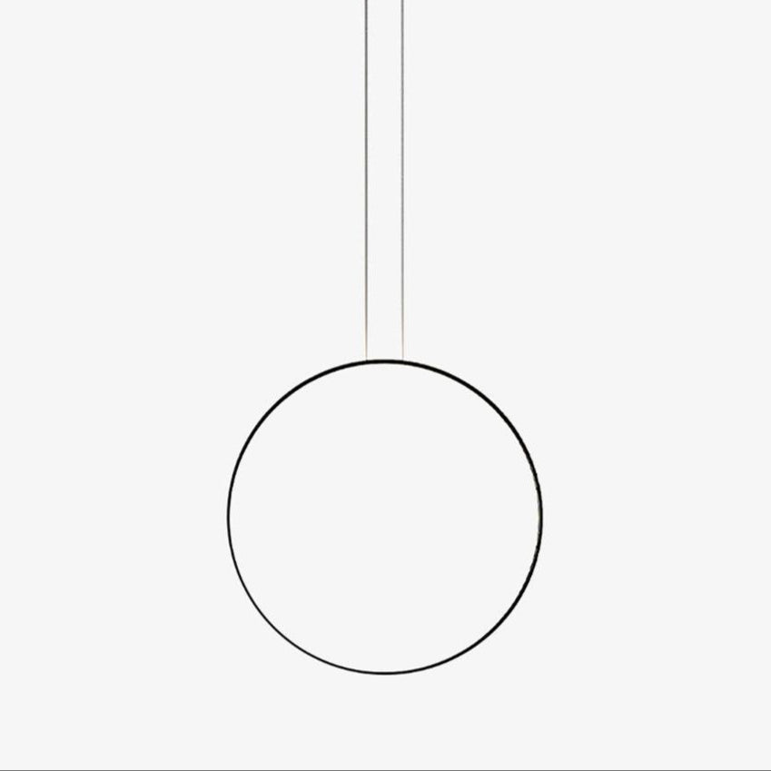Ryker Minimalist Circle Pendant Light-Neutral Decor