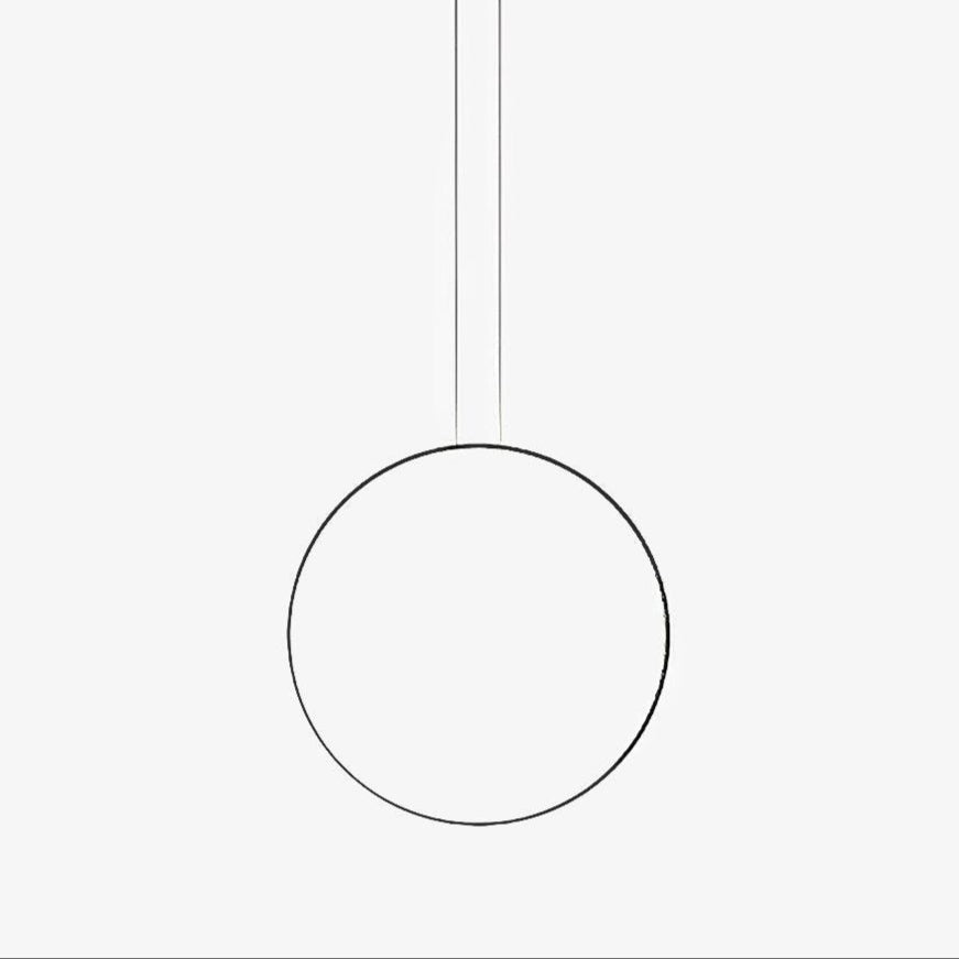 Ryker Minimalist Circle Pendant Light-Neutral Decor