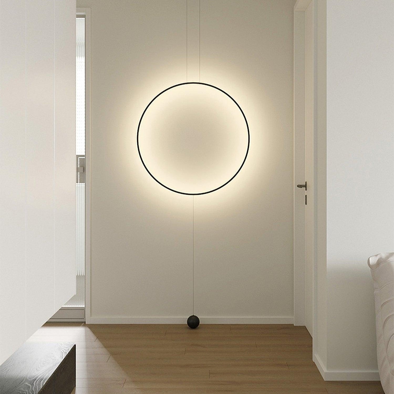 Ryker Minimalist Circle Pendant Light-Neutral Decor