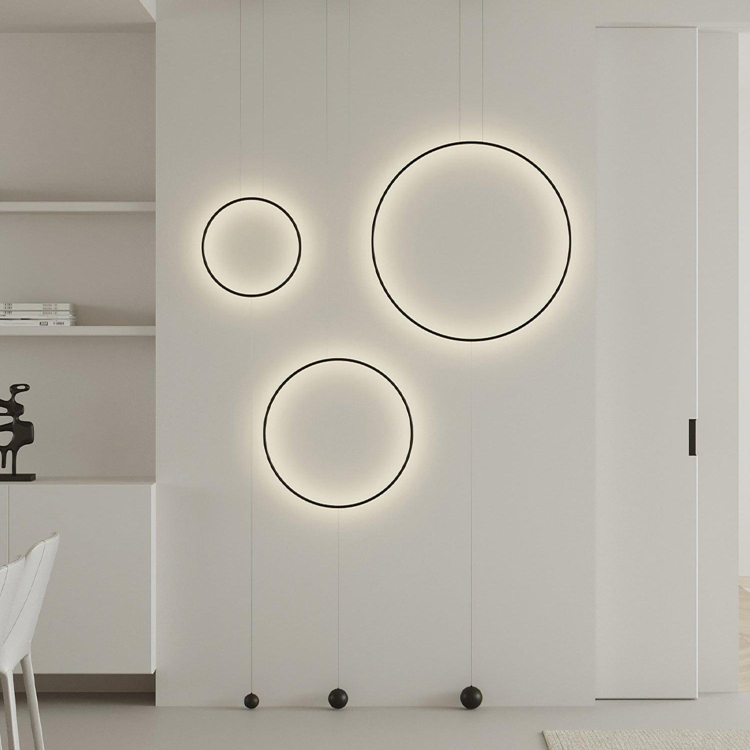 Ryker Minimalist Circle Pendant Light-Neutral Decor