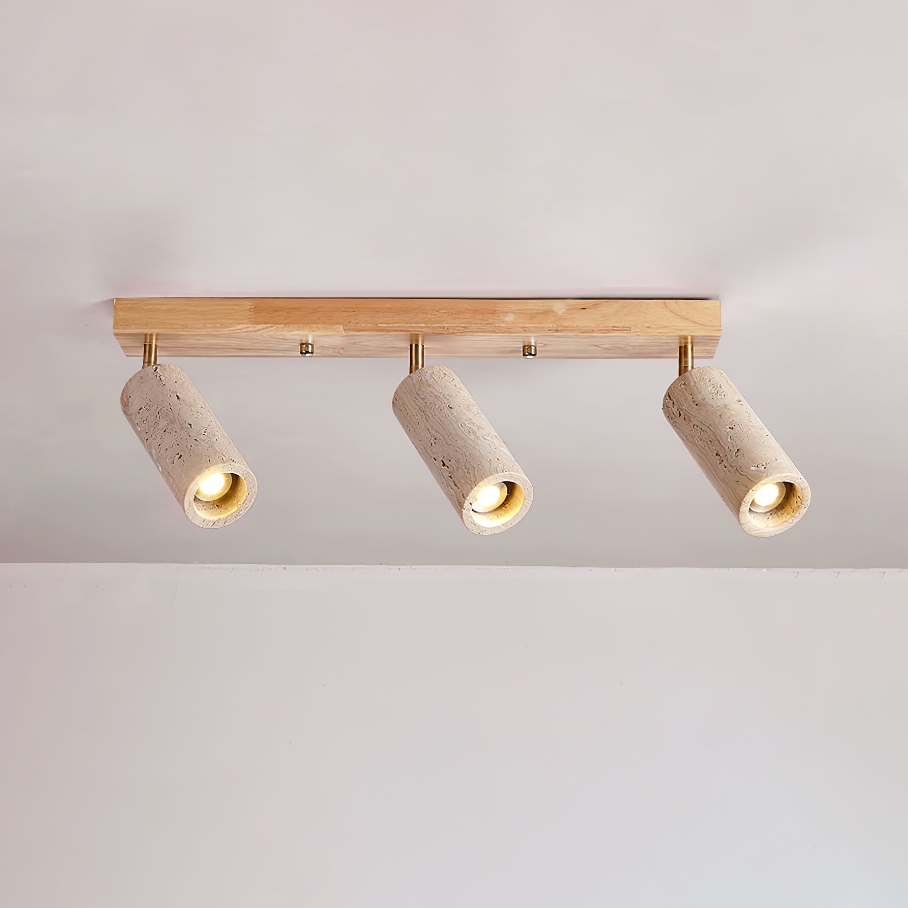 Eurliryra Multi-Cylinder Travertine Track Light-Neutral Decor