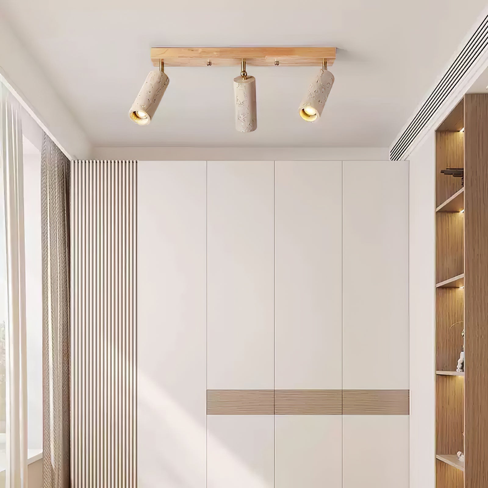 Eurliryra Multi-Cylinder Travertine Track Light-Neutral Decor