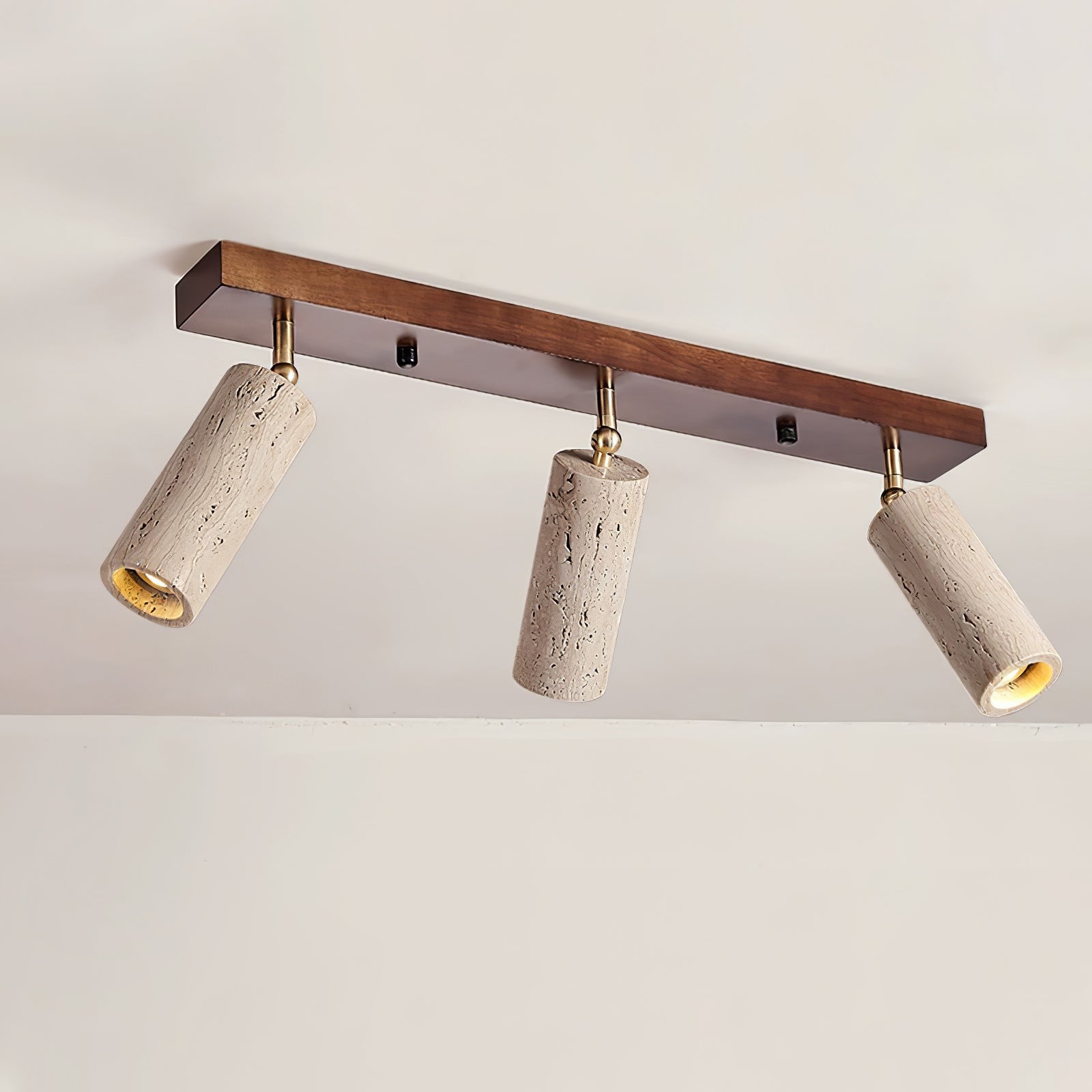 Eurliryra Multi-Cylinder Travertine Track Light-Neutral Decor