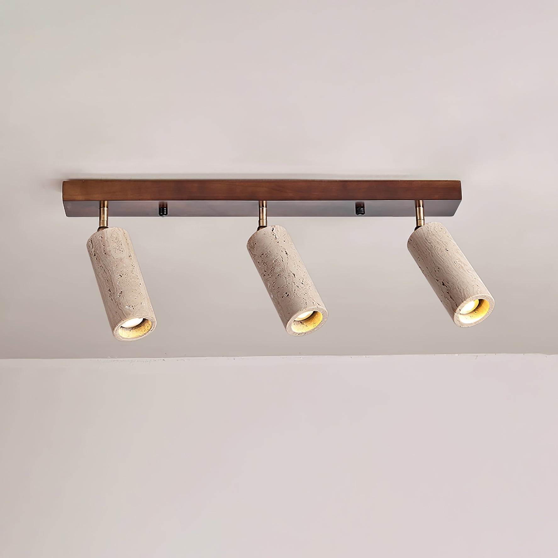 Eurliryra Multi-Cylinder Travertine Track Light-Neutral Decor