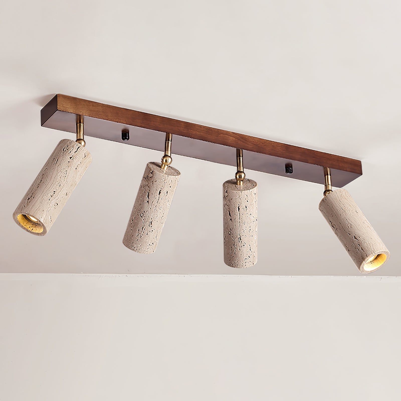 Eurliryra Multi-Cylinder Travertine Track Light-Neutral Decor