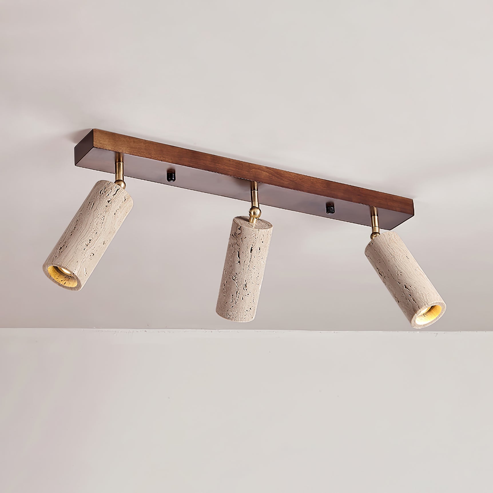 Eurliryra Multi-Cylinder Travertine Track Light-Neutral Decor