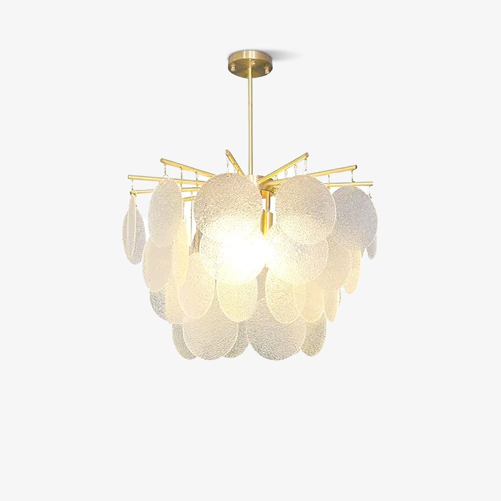 Zorven Chandelier Nimbus Glass Droplets-Neutral Decor