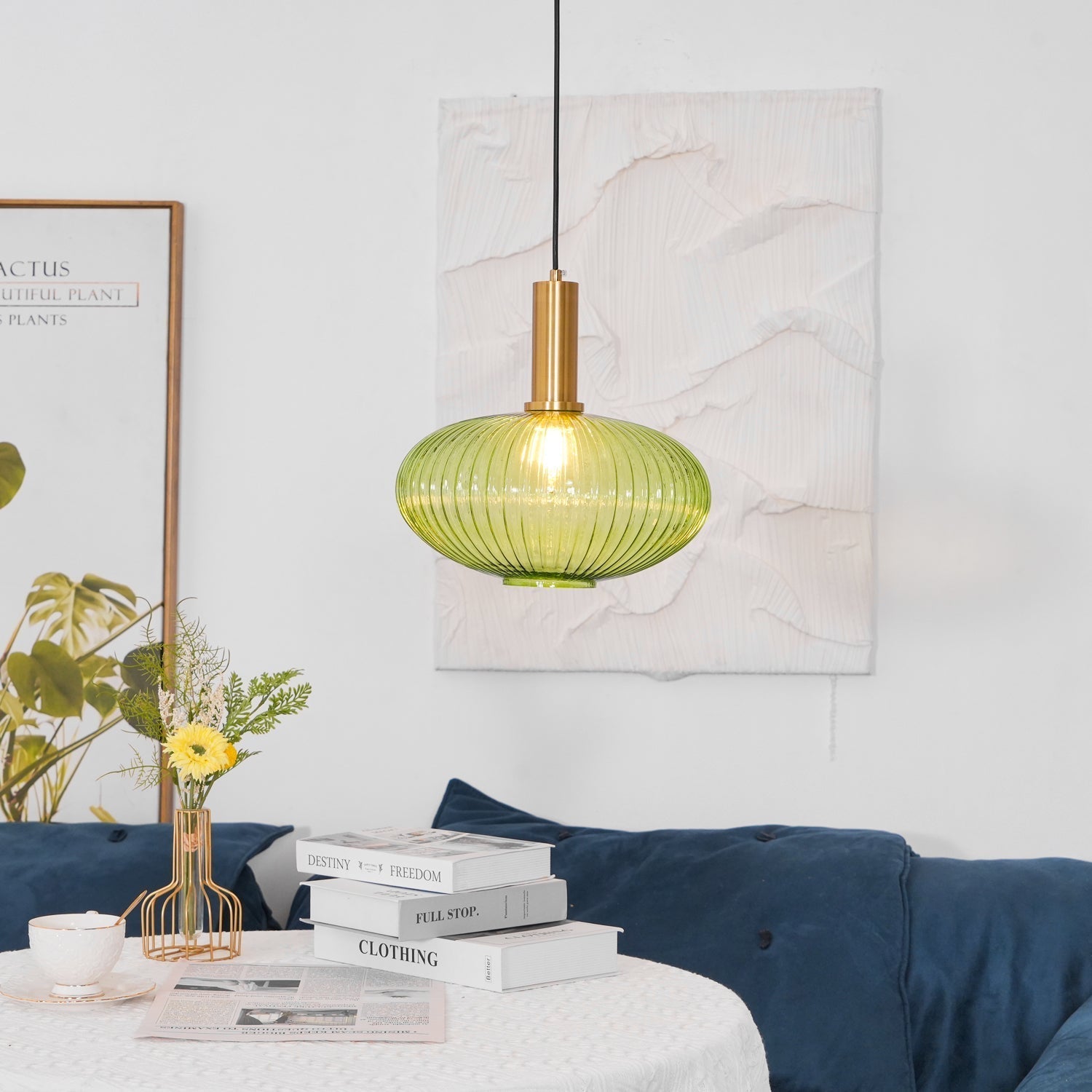 Elara Ribbed Pendant Lamp