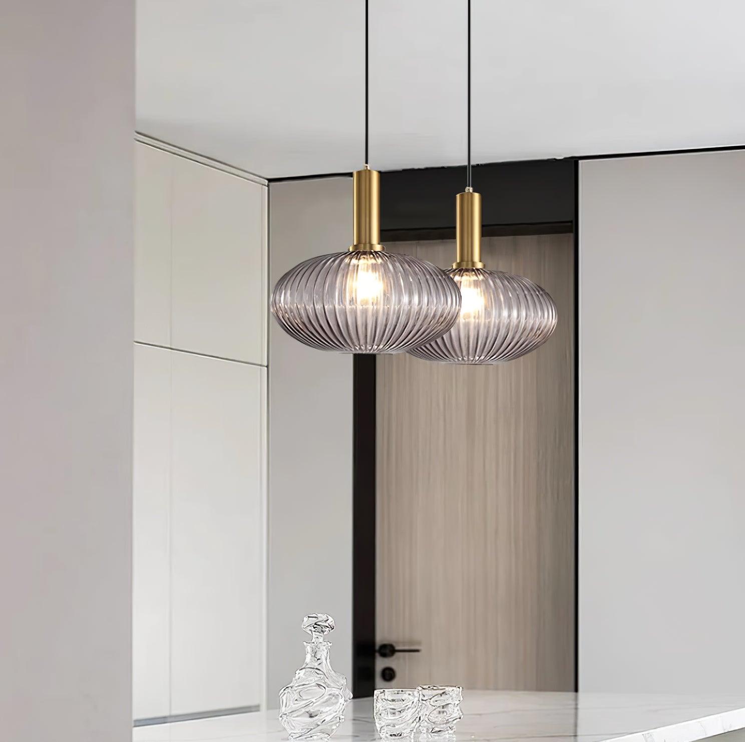 Elara Ribbed Pendant Lamp