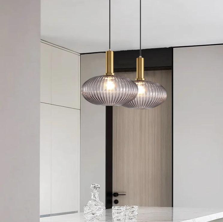 Elara Ribbed Pendant Lamp
